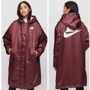 $180 NEW Nike WOMEN'S Sportswear Sports Pack Synthetic Fill Parka SHERPA SIZE S